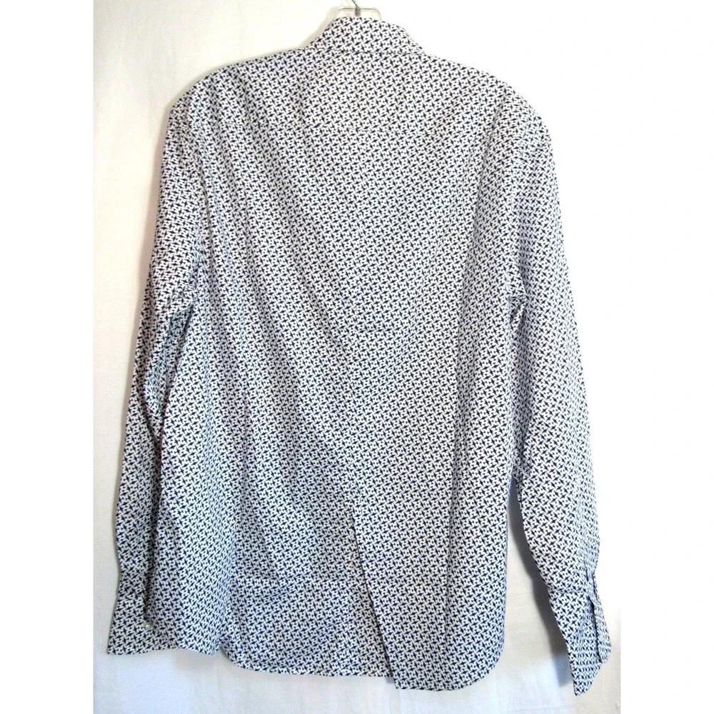 Frank & Eileen Finbar Blue Plane Button Down Long Sleeve Shirt Size Small NWOT